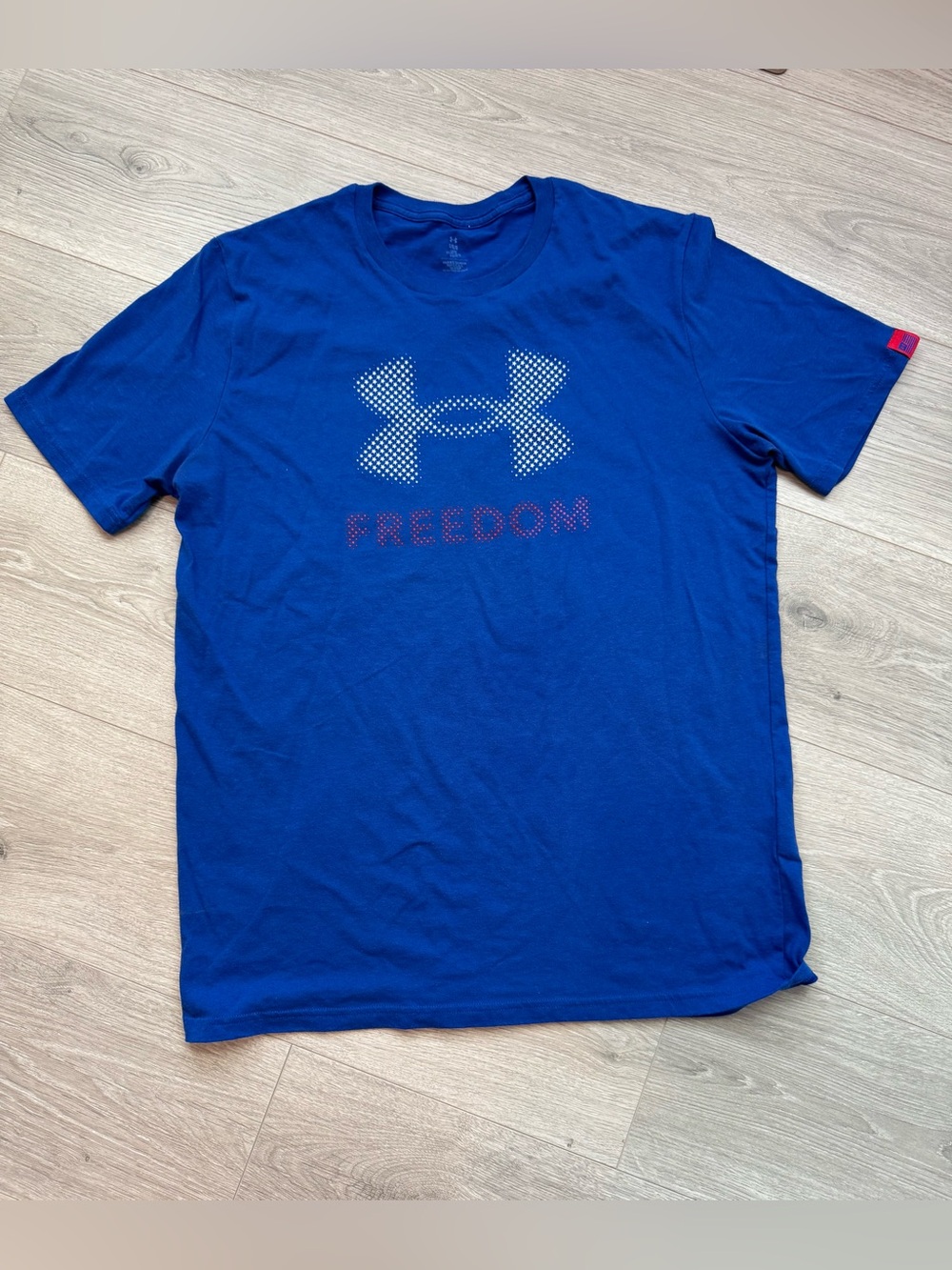 Under Armour Freedom Men’s Large Blue Graphic T-Shirt USA - Large